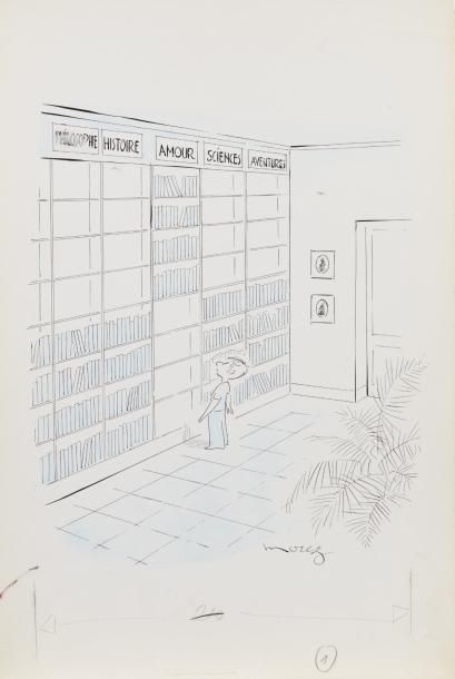 null Henri MOREZ (1922-2017)

La bibliothèque

Encre noire, crayon bleu, gouache...