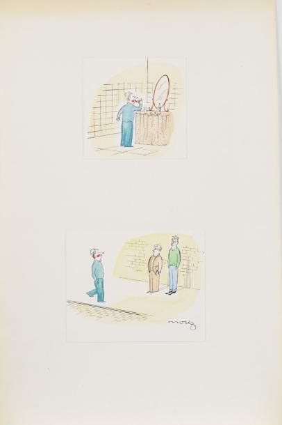 null Henri MOREZ (1922-2017)

Planche comprenant deux vignettes (Le rouge à lèvres)

Encre...