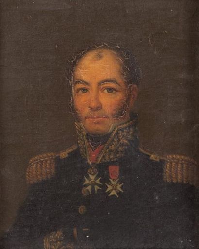 null Ecole FRANCAISE du début du XIXe siècle

Portrait d'un officier en uniforme,...