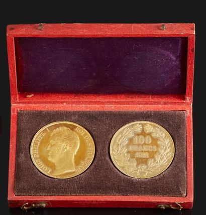 null Louis Philippe

100 francs or 1831. Concours de Galle.

Bronze doré uniface...