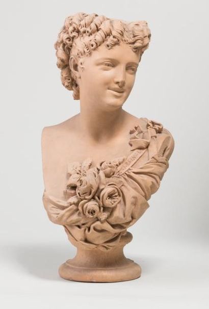 null Auguste CLESINGER (1814-1883)

Buste de jeune femme

Terre cuite d'édition reposant...
