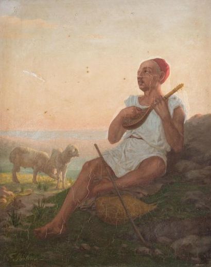 null Félix Augustin MILIUS (1843-1894)

Berger oriental jouant du saz

Huile sur...