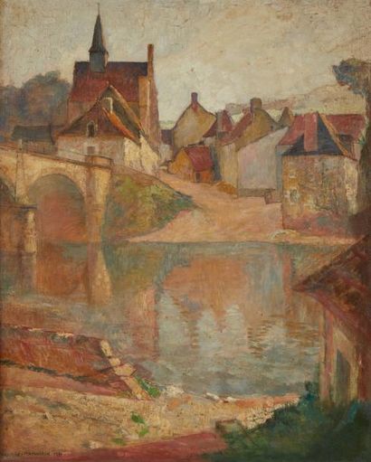 null Maurice MATHURIN (1884-1965)

Village en bord de Loire

Toile signée en bas...