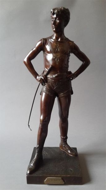 null Eutrope BOURET (1833-1906)

Au Cirque

Bronze à patine brune, signé sur la terrasse....