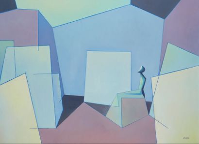 null Henri MOREZ (1922-2017)

Composition géométrique

Huile sur toile signée en...