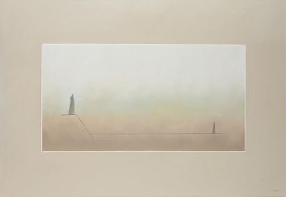 null Henri MOREZ (1922-2017)

Silhouette dans rectangle fond gris

Huile sur toile...