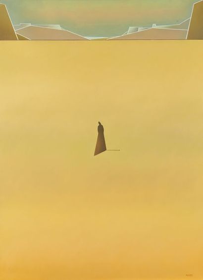 null Henri MOREZ (1922-2017)

Silhouette, fond jaune

Huile sur toile signée en bas...