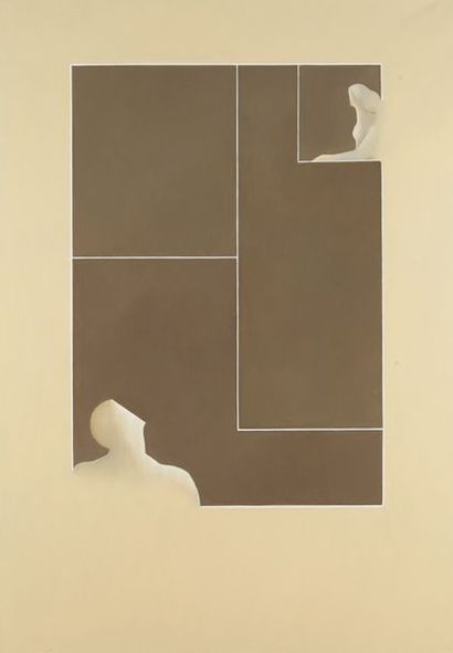 null Henri MOREZ (1922-2017)

Silhouettes, structure géométrique 

Huile sur toile...