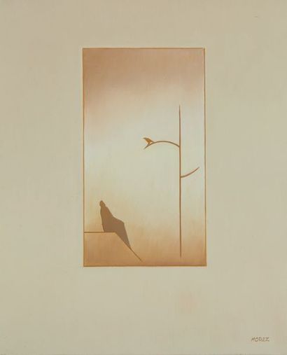null Henri MOREZ (1922-2017)

Silhouette, arbre

Huile sur toile signée en bas à...