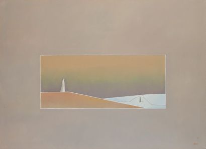null Henri MOREZ (1922-2017)

Silhouette dans un rectangle

Huile sur toile signée...