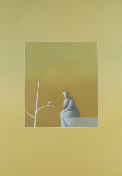 null Henri MOREZ (1922-2017)

Silhouette et l’oiseau 

Huile sur toile cachet d'atelier...
