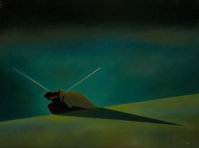 null Henri MOREZ (1922-2017)

Silhouette sur un cheval

Huile sur toile signée en...