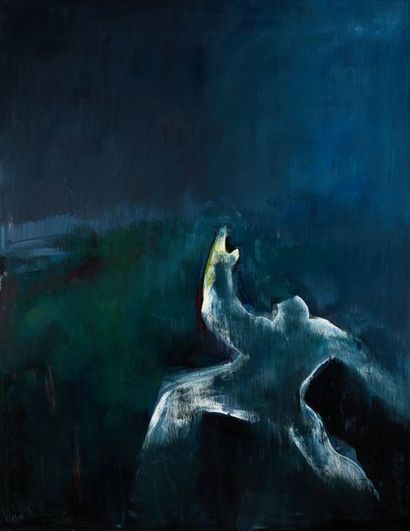 null Henri MOREZ (1922-2017)

Figure sur fond bleu

Huile sur toile cachet d'atelier...