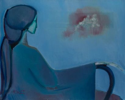 Henri MOREZ (1922-2017)

Femme bleue

Huile...