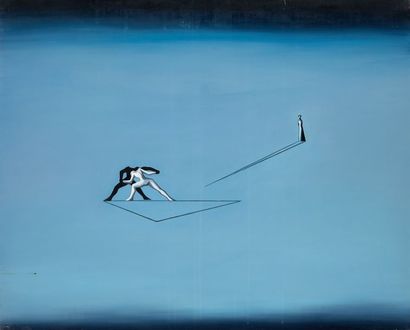 null Henri MOREZ (1922-2017)

Lutte, fond bleu 

Huile sur toile cachet d'atelier...
