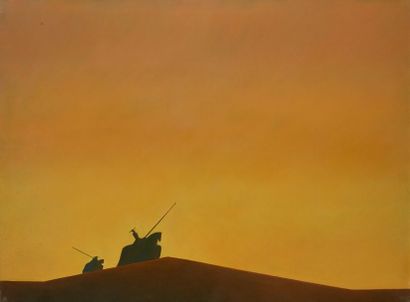 null Henri MOREZ (1922-2017)

Don Quichotte et Sancho Panza 

Huile sur toile cachet...