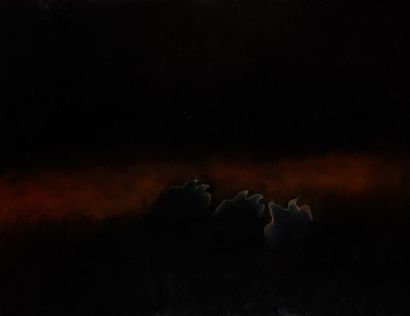 null Henri MOREZ (1922-2017)

Trois silhouettes 

Huile sur toile cachet d'atelier...