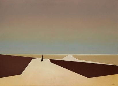 null Henri MOREZ (1922-2017)

Silhouette, paysage 

Huile sur toile signée en bas...