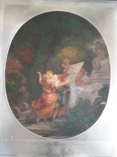 null D'après Fragonard

Le Serment de l'Amour

Plaque en métal gravé et colorée.

29.5...