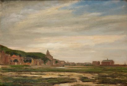 École Française du XIXe siècle Paysage de Normandie
Huile sur toile 41 x 57.5 cm