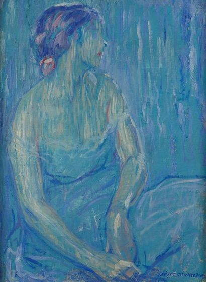 null William MALHERBE (1884-1951)

Femme bleue

Toile, signée en bas à droite

61...