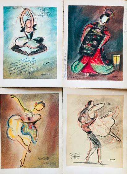 null Jean TARGET (1910-1997)

Quatre dessins représentant des danseurs et des ballets...