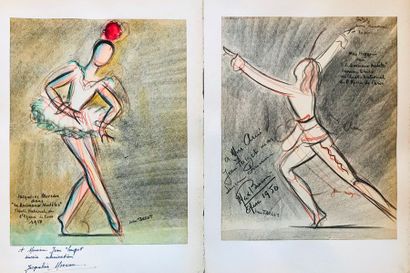 null Jean TARGET (1910-1997)

Deux dessins représentant des danseurs du ballet Les...