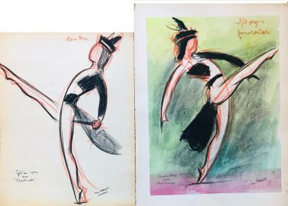 null Jean TARGET (1910-1997)

Deux dessins représentant des danseurs du ballet Check...