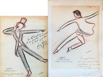 null Jean TARGET (1910-1997)

Deux dessins représentant des danseurs du ballet La...