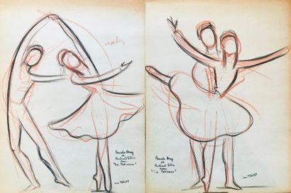 null Jean TARGET (1910-1997)

Deux dessins représentant des danseurs du ballet Les...