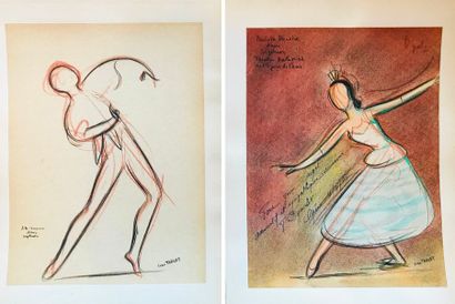 null Jean TARGET (1910-1997)

Deux dessins représentant des danseurs du ballet Septuor...