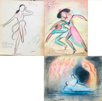 null Jean TARGET (1910-1997)

Trois dessins représentant des danseurs et des ballets...