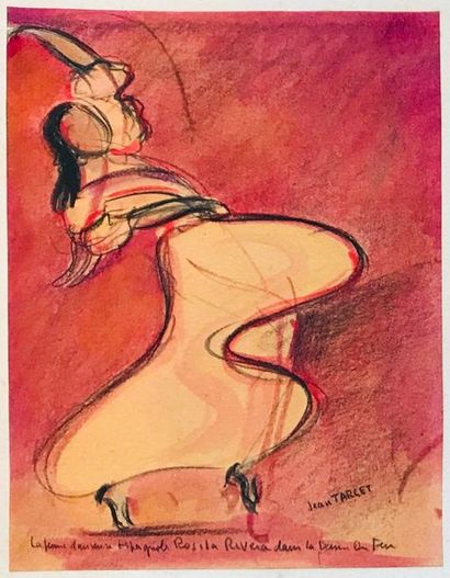 null Jean TARGET (1910-1997)

La femme danseuse espagnole Rosila Rivera dans la Danse...