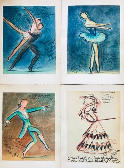 null Jean TARGET (1910-1997)

Quatre dessins représentant des danseurs et des ballets...