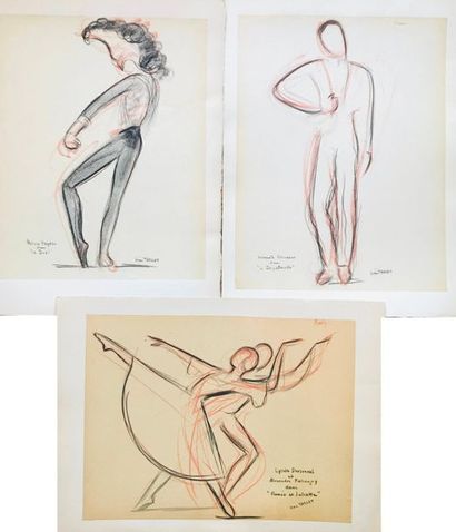 null Jean TARGET (1910-1997)

Trois dessins représentant des danseurs et des ballets...