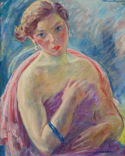 null William MALHERBE (1884-1951)

Femme à la robe violette

Toile, signée en haut...