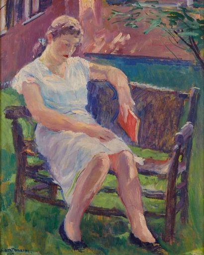 null William MALHERBE (1884-1951)

Femme assise au livre rouge

Toile, signée en...