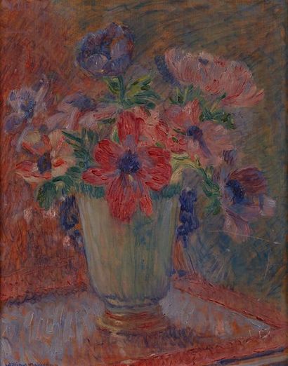 null William MALHERBE (1884-1951)

Fleurs

Panneau, signé en bas à gauche

41 x 32...