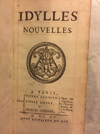 null [LONGEPIERRE (Hilaire Bernard de Roqueleyne de)]. Idylles nouvelles. À Paris,...
