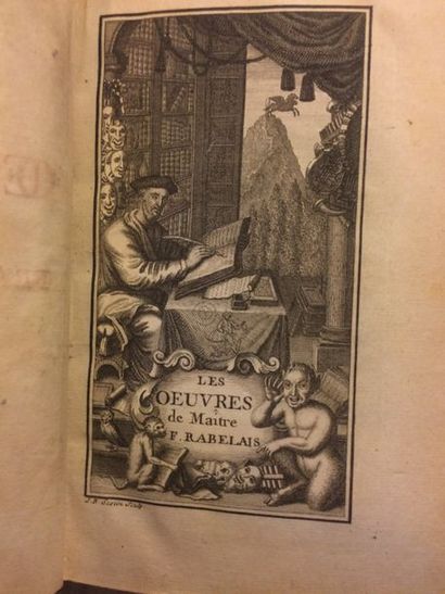null RABELAIS (François). OEuvres […]. S. l. [Paris, Prault], 1732. 6 tomes en 5...