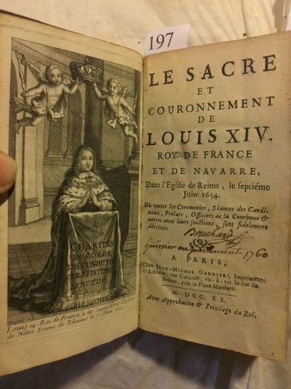 null [SACRE / LOUIS XIV]. Le Sacre et couronnement de Louis XIV. Roy de France et...