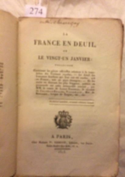 null [LALLY-TOLLENDAL (Trophime Gérard de), CHATEAUBRIAND (François René de) & alii]....