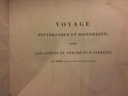 null [PERCHE]. DUPLAT (P. Louis) & PATU de SAINT-VINCENT (Cyrille Jules). Voyage...
