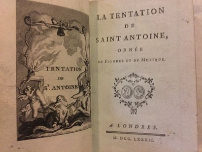 null [CURIOSA]. • La Tentation de Saint Antoine, ornée de figures et de musique....