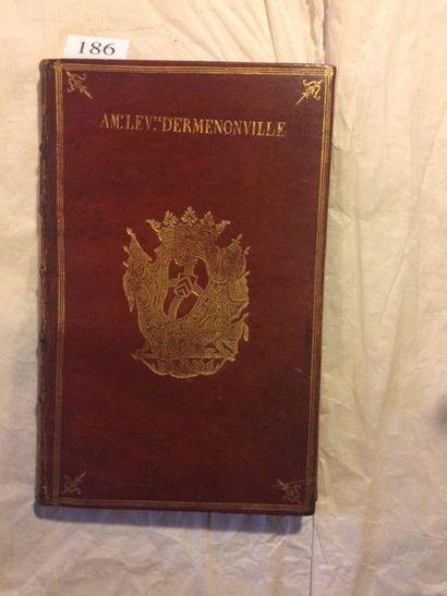 null [RELIURE en MAROQUIN aux ARMES - RICHELIEU]. Un volume in-8° (circa

1750/1760),...