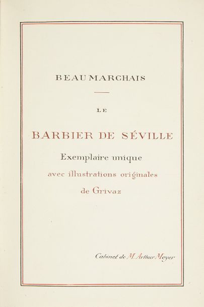 null BEAUMARCHAIS (Pierre Augustin Caron de). Le Barbier de Séville. Paris, Édouard

Pelletan,...