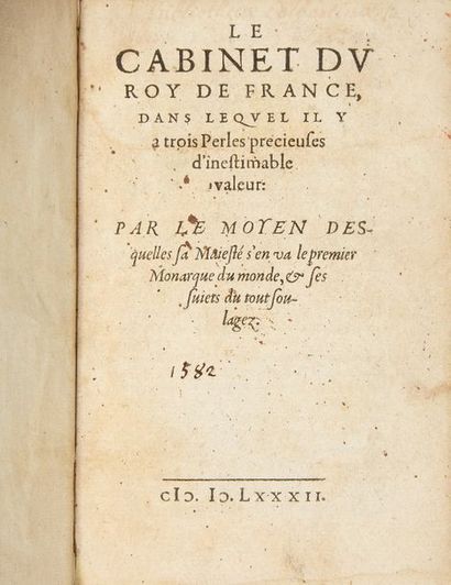 null [CABINET du ROY de FRANCE - BARNAUD (Nicolas) ou FROUMENTEAU

(Nicolas)]. Le...