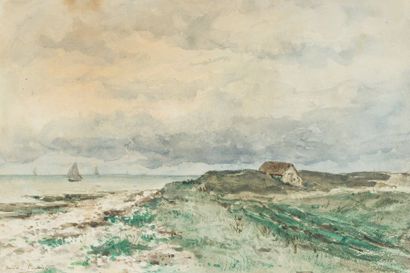 null Émile Louis VERNIER (1829-1897)

Temps gris sur la mer

Aquarelle, signée en...