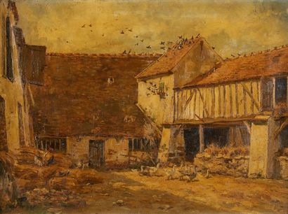 null Émile Louis VERNIER (1829-1887)

Cour de ferme, Normandie

Huile sur toile,...