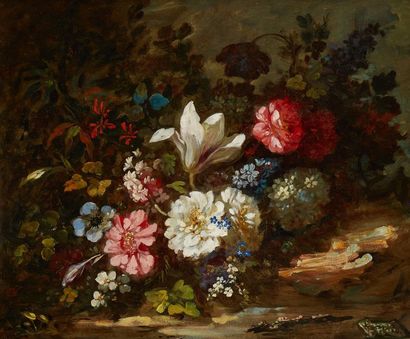 null Ecole FRANCAISE du XIXe siècle

Jeté de fleurs

Huile sur toile

54 x 65.5 ...